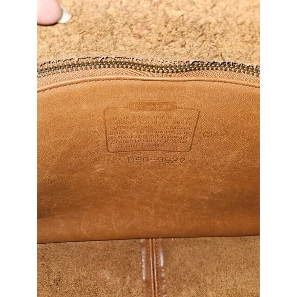 Vintage Coach Willis Glove Tanned Leather Satchel Crossbody Bag Turn Lock 1995 - Picture 8 of 13